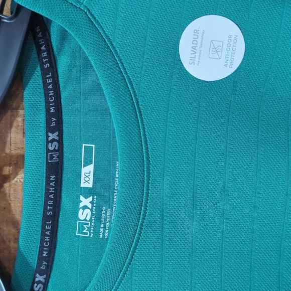 MSX By Michael Strahan Men's Green Short Sleeve Tee - Picture 3 of 5